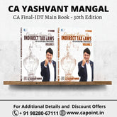 CA Final IDT | 30th Edition Conceptual Learning On Indirect Tax Laws | Colorful Book By CA Yashvant Mangal (Latest Edition) | For Jan 26 & Onwards Exams